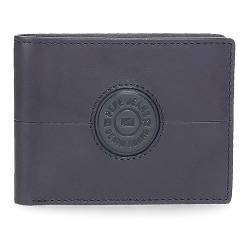 Pepe Jeans Cracker Horizontale Geldbörse mit Geldbörse, Blau, 11,5 x 8 x 1 cm, Leder, blau, Talla única, Horizontale Geldbörse mit Geldbörse von Pepe Jeans