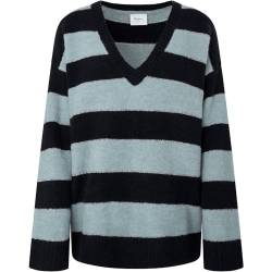 Pepe Jeans Damen Felice Stripe Knitwear, Green (Hydro Green), L von Pepe Jeans