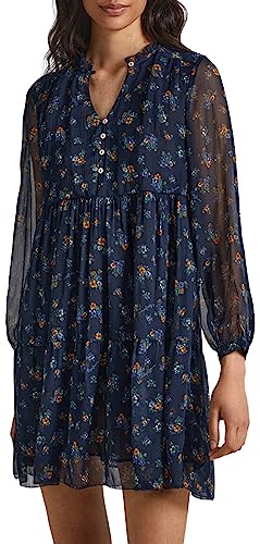 Pepe Jeans Damen Ikaia Babydoll Dress, Multicolour (Multi), S von Pepe Jeans