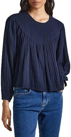 Pepe Jeans Damen Inna Blouse, Blue (Dulwich), M von Pepe Jeans