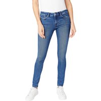 Pepe Jeans Damen Jeans Regent - Skinny Fit - Blau - Medium Dark Wiser von Pepe Jeans