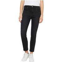 Pepe Jeans Damen Jeans VIOLET - Relaxed Fit Tapered Leg - Schwarz - Black Stone Wash von Pepe Jeans