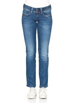 Pepe Jeans Damen Jeans Venus - Regular Fit - Blau - Authentic Rope W24-W34 Baumwolle Stretch, Größe:31W / 34L, Farbvariante:Authentic Rope D24 von Pepe Jeans