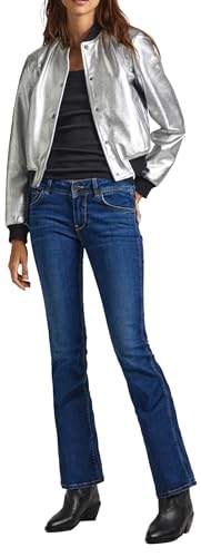 Pepe Jeans Damen Low Waist Slim Flared PL204596 Jeans, Blue (Denim-XW5), 26W / 30L von Pepe Jeans