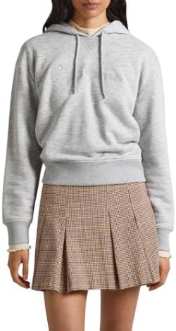 Pepe Jeans Damen Nanette Hoodie Sweatshirt, Grey (Grey Marl), L von Pepe Jeans