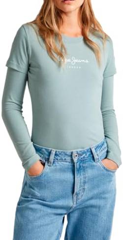 Pepe Jeans Damen New Virginia Ss N T-Shirt, Green (Hydro Green), S von Pepe Jeans