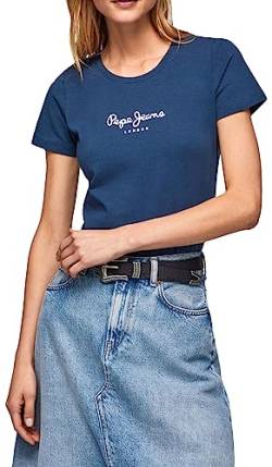Pepe Jeans Damen New Virginia Ss N T-Shirts, 595navy, M von Pepe Jeans