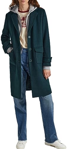 Pepe Jeans Damen Nica Wool Coat, Green (Regent Green), L von Pepe Jeans