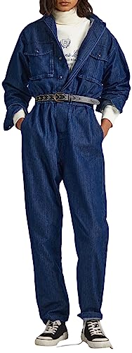 Pepe Jeans Damen Odile Indigo Jumpsuit, Blue (Denim), XL von Pepe Jeans