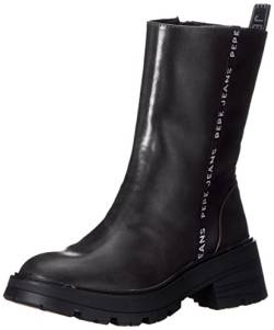 Pepe Jeans Damen SODA BASS W Boots, 999BLACK, 39 EU von Pepe Jeans