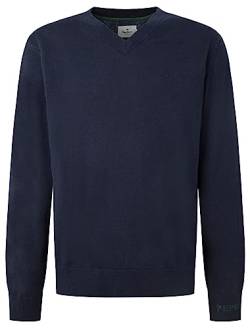 Pepe Jeans Herren Andre V Neck Pullover Sweater, Blue (Dulwich), L von Pepe Jeans
