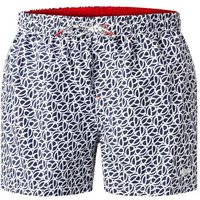 Pepe Jeans Herren Badeshorts blau Mikrofaser Gemustert von Pepe Jeans