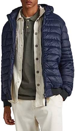 Pepe Jeans Herren Billy Puffer Jacket, Blue (Dulwich), M von Pepe Jeans