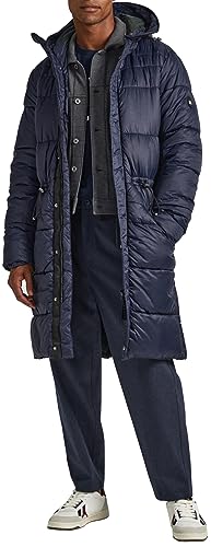 Pepe Jeans Herren Blai Puffer Parka, Blue (Dulwich), L von Pepe Jeans