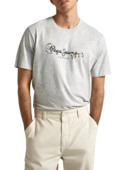 Pepe Jeans Herren Camille T-Shirt, Grau (Hellgrau), XL von Pepe Jeans