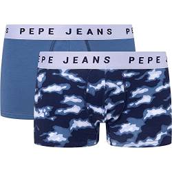 Pepe Jeans Herren Camo Tk 2P Trunks, Blue (Navy), M (2er Pack) von Pepe Jeans