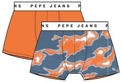 Pepe Jeans Herren Camo Tk 2P Trunks, Orange (Orange), XL (2er Pack) von Pepe Jeans