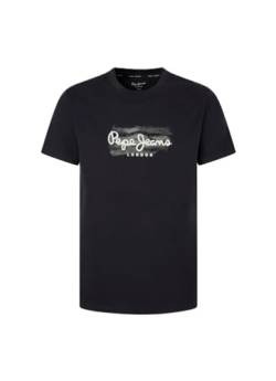 Pepe Jeans Herren Castle T-Shirt, Black (Black), S von Pepe Jeans