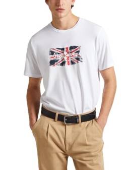 Pepe Jeans Herren Clag T-Shirt, Weiß (Weiß), L von Pepe Jeans