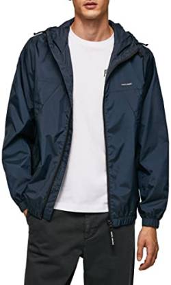 Pepe Jeans Herren Corbin Windbreaker Jacket, Blue (Dulwich), XS von Pepe Jeans