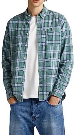 Pepe Jeans Herren Crow Shirt, Green (Coriander), M von Pepe Jeans