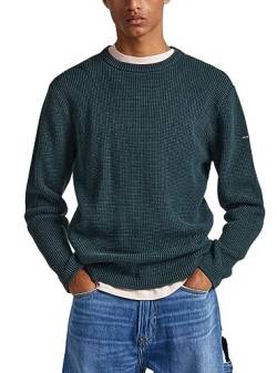 Pepe Jeans Herren Dean Crew Neck Pullover Sweater, Green (Regent Green), M von Pepe Jeans