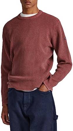 Pepe Jeans Herren Dean Crew Neck Sweater, Red (Crushed Berry), L von Pepe Jeans
