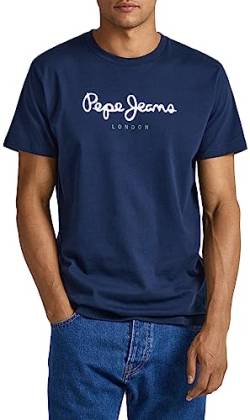 Pepe Jeans Herren Eggo Long T-Shirt, 595marineblau, M von Pepe Jeans