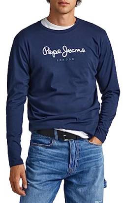 Pepe Jeans Herren Eggo Long T-Shirt, Marineblau, M von Pepe Jeans