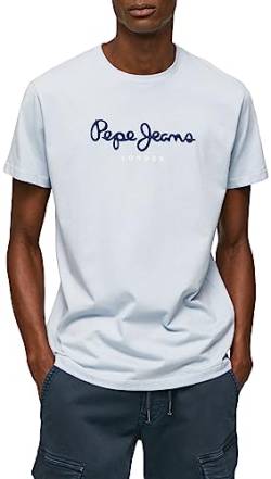 Pepe Jeans Herren Eggo N T-Shirts, Bleach Blue, S von Pepe Jeans
