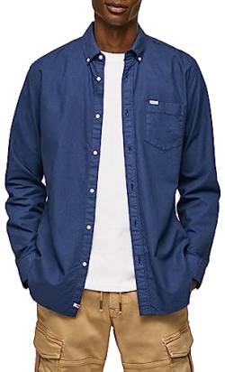 Pepe Jeans Herren Fabio Shirt, Blue (Dulwich), XL von Pepe Jeans