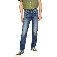 Pepe Jeans Herren Jeans Cash - Regular Fit - Blau - Streaky Stretch Medium von Pepe Jeans