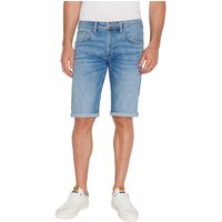 Pepe Jeans Herren Jeans Short STRAIGHT SHORT - Regular Fit - Blau - Mid Blue Denim von Pepe Jeans