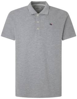 Pepe Jeans Herren Jimmy Polo Shirt, Grey (Grey Marl), XL von Pepe Jeans