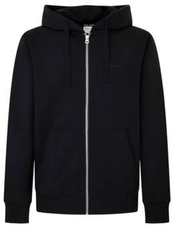 Pepe Jeans Herren Joe Zip Hooded Sweatshirt, Black (Black), L von Pepe Jeans