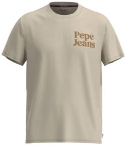 Pepe Jeans Herren Kody T-Shirt, Brown (Sand), XL von Pepe Jeans