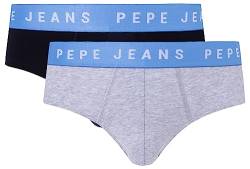 Pepe Jeans Herren Logo Bf Lr 2P Briefs, Black (Black), L (2er Pack) von Pepe Jeans