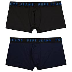Pepe Jeans Herren Logo Tk Lr 2P Trunks, Blue (Dulwich Blue), L (2er Pack) von Pepe Jeans
