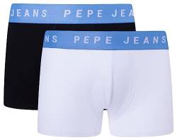 Pepe Jeans Herren Logo Tk Lr 2P Trunks, White (White), S (2er Pack) von Pepe Jeans
