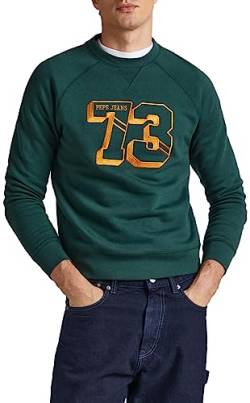 Pepe Jeans Herren Milferd Sweatshirt, Green (Regent Green), XXL von Pepe Jeans