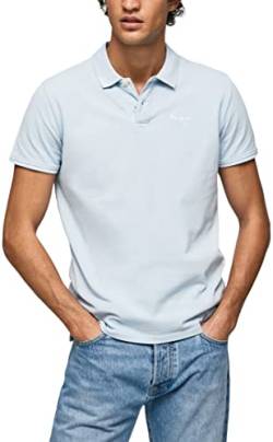 Pepe Jeans Herren Oliver Gd Polo, Blue (Bleach Blue), M von Pepe Jeans