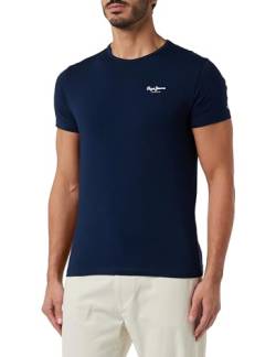 Pepe Jeans Herren Original Basic 3 N T-Shirt, Blau (Navy), L von Pepe Jeans