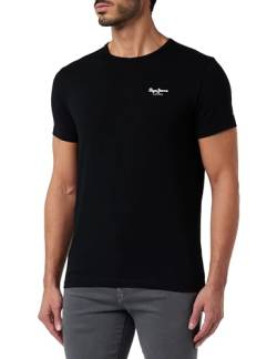 Pepe Jeans Herren Original Basic 3 N T-Shirt, Schwarz (Black), XS von Pepe Jeans