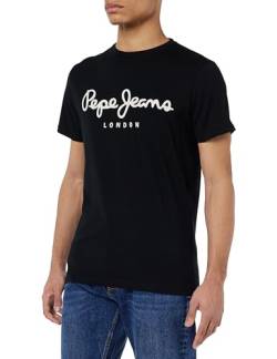 Pepe Jeans Herren Original Stretch N T Shirt, 999schwarz, XS EU von Pepe Jeans