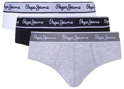 Pepe Jeans Herren Pepe Bf 3P Briefs, Grey (Grey Marl), L von Pepe Jeans