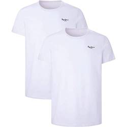 Pepe Jeans Herren Pepe Tshirt 2P Underwear, White (White), M (2er Pack) von Pepe Jeans