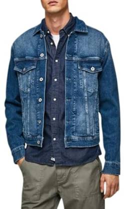 Pepe Jeans Herren Pinner Jeansjacke, Blau (Denim-HQ0), M von Pepe Jeans