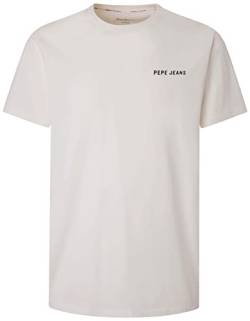 Pepe Jeans Herren Rakee T-Shirt, White (White), M von Pepe Jeans