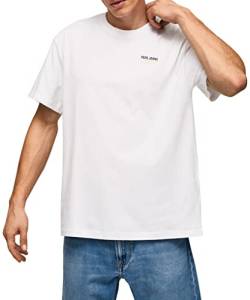 Pepe Jeans Herren Rosbel T-Shirt, White (White), L von Pepe Jeans