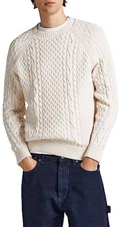 Pepe Jeans Herren SLY Pullover Sweater, White (Off White), M von Pepe Jeans